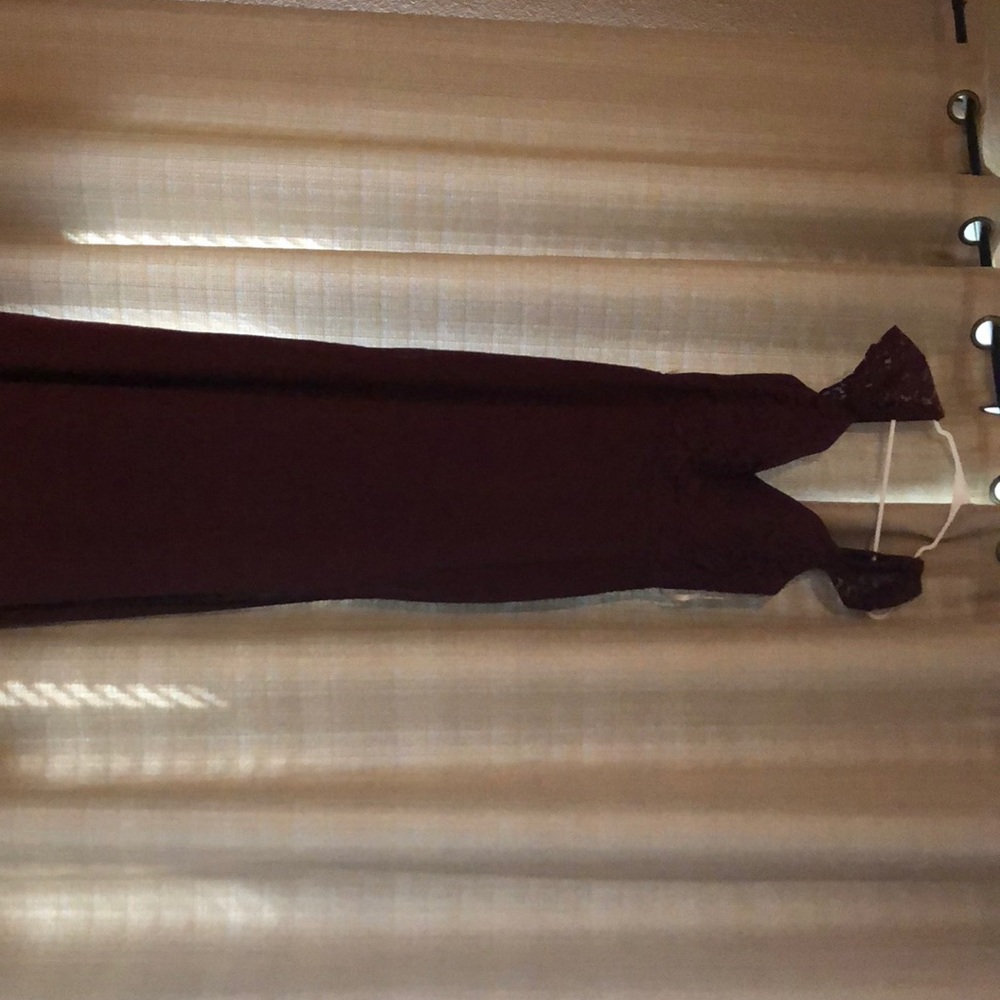 Burgundy bridesmaid dress